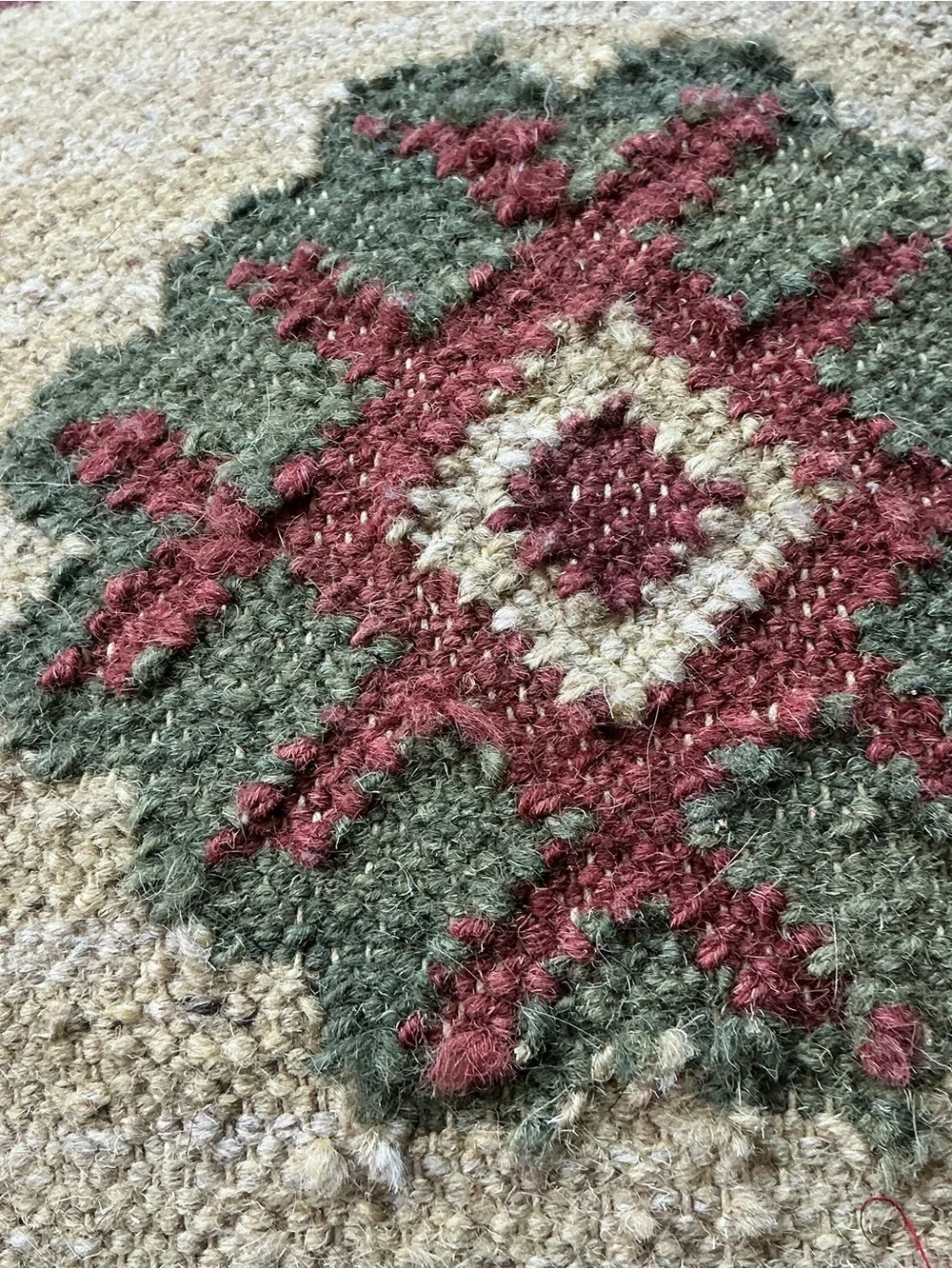 American Vintage jute kilim